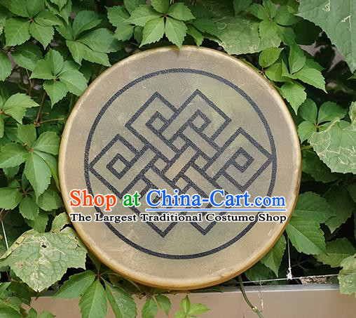 German Traditional Musical Instruments Endless Knot Pattern Drum Religious Shaman Drum Shamanic Tupan Cowhide Drums