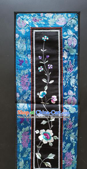 Chinese National Embroidered Flowers Silk Paintings Traditional Handmade Embroidery Craft Decorative Wall Picture