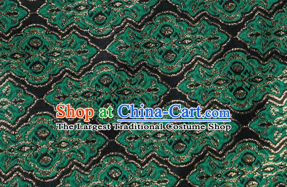 Chinese Traditional Jacquard Pattern Design Black Satin Brocade Fabric Tapestry Cloth Asian Silk Material