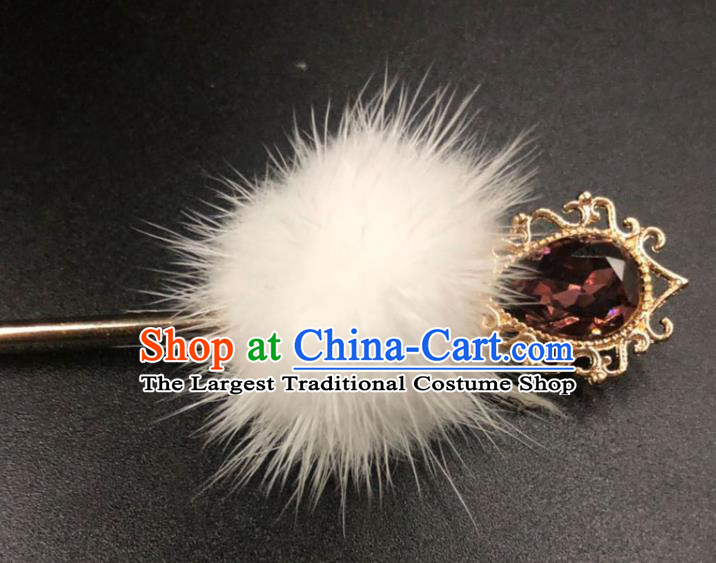 China Ancient Ming Dynasty Princess Crystal Hair Stick Hair Accessories Traditional Hanfu Venonat Hairpin