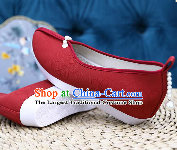 Chinese Hanfu Shoes Ancient Princess Shoes Traditional Song Dynasty Wedding Shoes