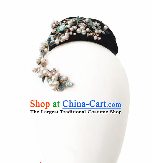 China Traditional Ethnic Peacock Dance Wig Chignon Dai Nationality Folk Dance Hair Accessories