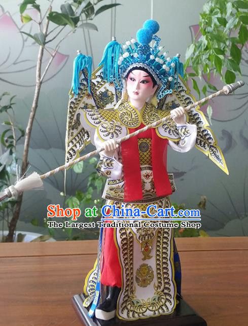 Handmade China Beijing Silk Figurine Traditional Peking Opera Doll - Yang Zongbao