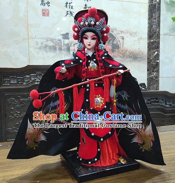 Handmade Traditional Peking Opera Doll China Beijing Silk Figurine - Hua Mulan