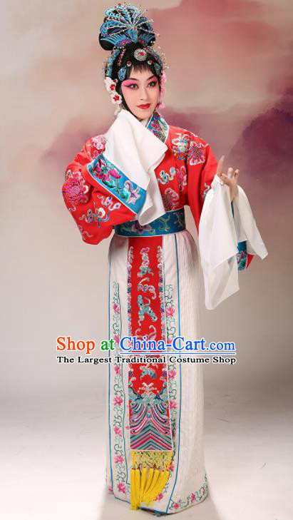 China Beijing Opera Diva Costume Peking Opera Hua Tan Dress Garment Traditional Opera Beauty Xi Shi Clothing