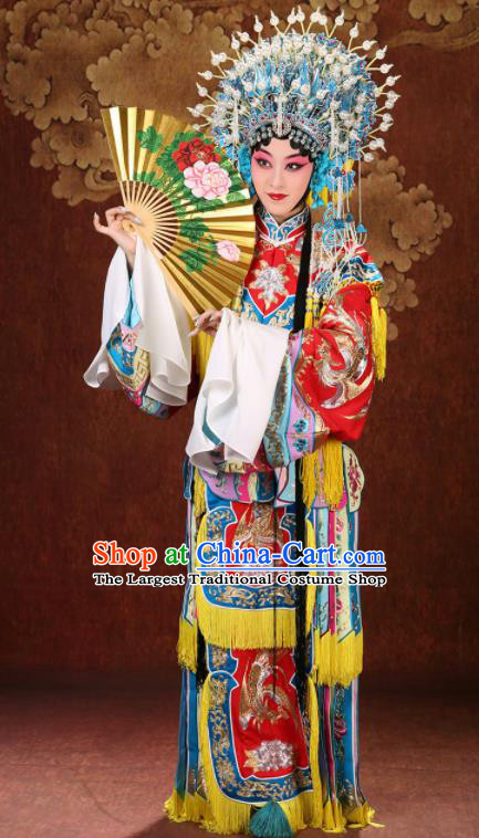 China Traditional Opera Princess Clothing Beijing Opera Diva Costume Peking Opera Hua Tan Dress Garments and Headdress