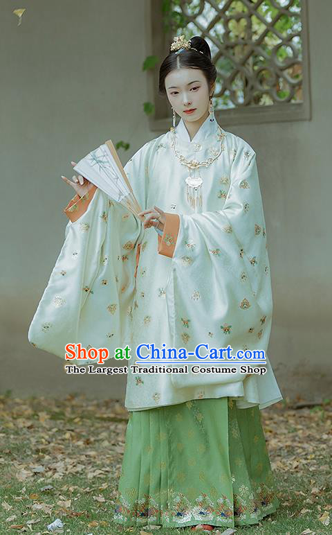 China Traditional Hanfu Dress Ming Dynasty Royal Countess Historical Clothing Ancient Nobility Lady Costumes