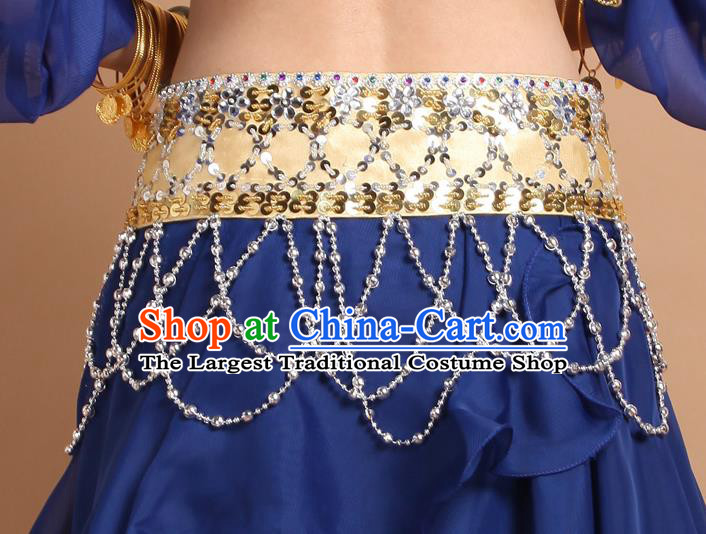 Asian Traditional Classical Dance Waist Accessories Indian Belly Dance Beads Tassel Waistband