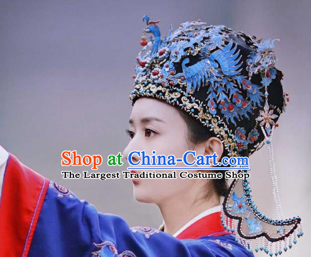 Chinese Drama The Story Of MingLan Headwear Ancient Song Dynasty Imperial Countess Phoenix Coronet