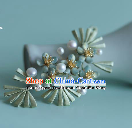 Chinese Ancient Princess Silk Pine Hair Stick Traditional Hanfu Hairpin