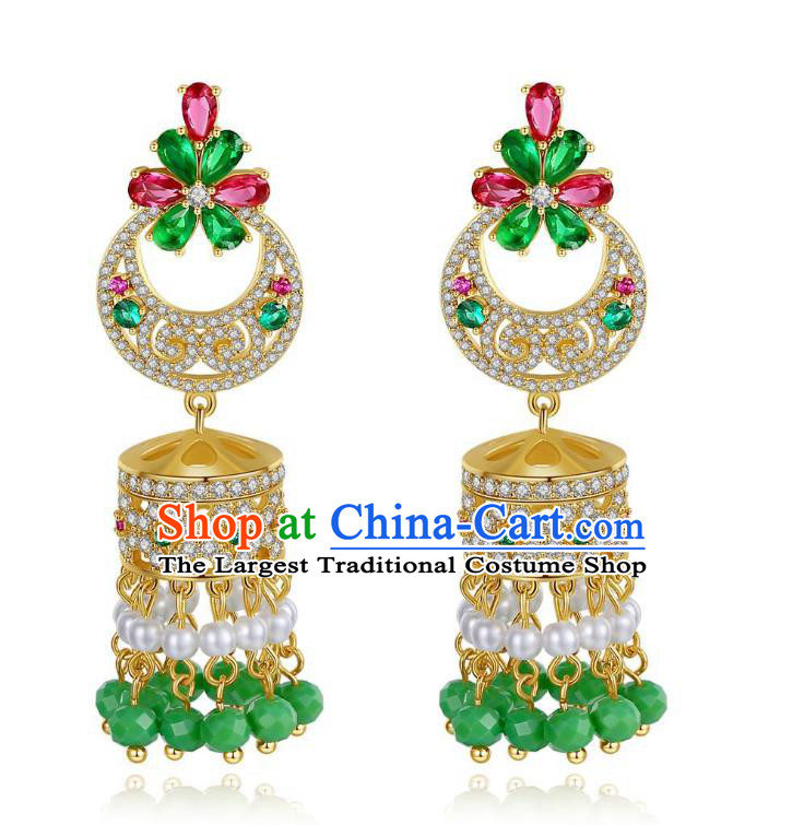 Asian Indian Belly Dance Earrings India Bollywood Princess Ear Accessories