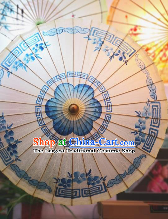 China Handmade Painting Oil Paper Umbrella Traditional Stage Performance Oilpaper Umbrella Classical Dance Umbrellas