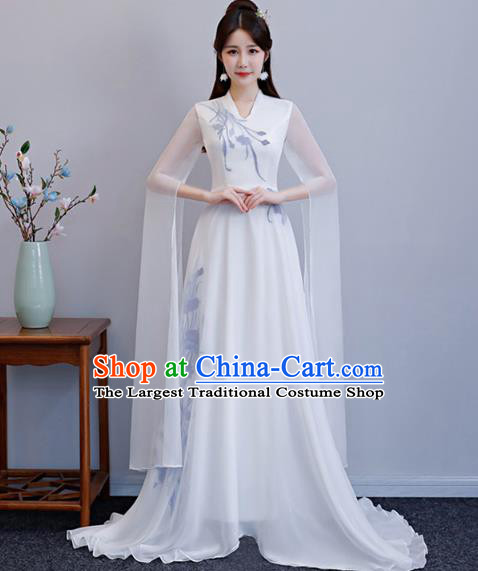 China Classical Dance Full Dress Woman Stage Show Costume Catwalks Performance Clothing