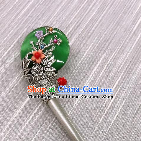 Korean Court Bride Hairpin Traditional Wedding Hair Accessories Korea Stage Performance Silver Hair Stick