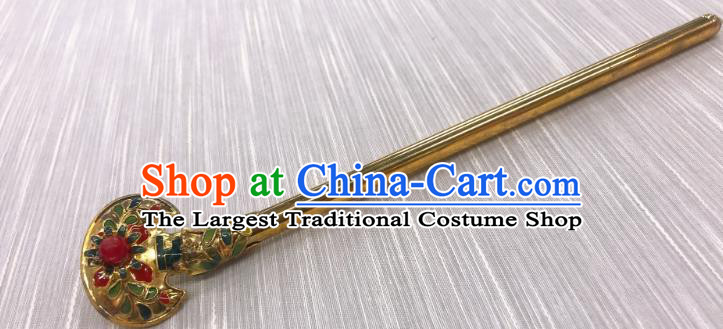 Korea Folk Dance Golden Hair Stick Korean Court Hanbok Hairpin Traditional Wedding Hair Accessories