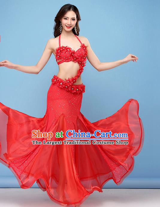 Professional Belly Dance Stage Performance Costume Indian Raks Sharki Bra and Skirt Asian Oriental Dance Uniforms