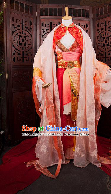 China Ancient Fairy Garments Traditional Jin Dynasty Palace Lady Hanfu Dress Cosplay Princess Clothing