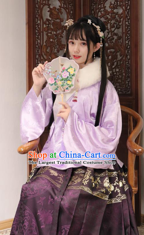 China Traditional Ming Dynasty Royal Infanta Historical Clothing Ancient Palace Princess Hanfu Dress Garments Complete Set