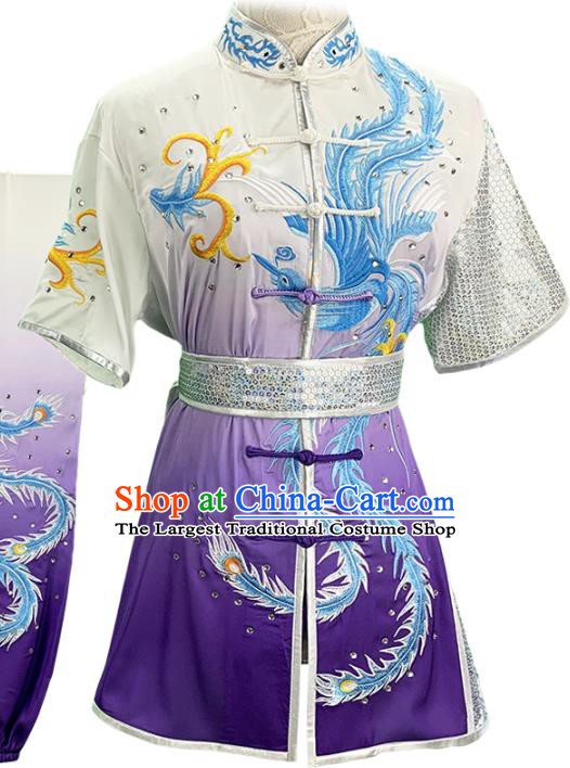 China Martial Arts Uniforms Wushu Kung Fu Competition Garment Costume Female Shadowboxing Clothing