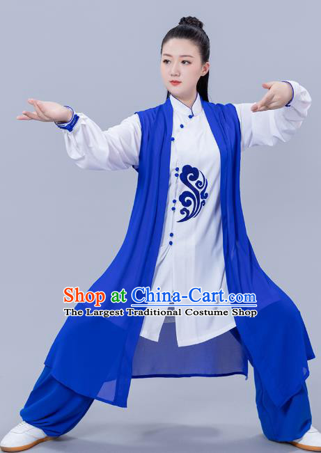 Chinese Tai Chi Performance Clothing Woman Tai Ji Training Garments Martial Arts Three Pieces Outfits