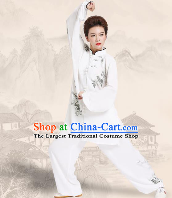 Chinese Kung Fu Competition Suits Clothing Martial Arts Outfits Tai Chi Performance Ink Painting Garment Costume