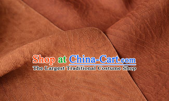 Chinese Rust Red Gambiered Guangdong Gauze High Quality Cheongsam Cloth Classical Pattern DIY Fabric Silk Fabric