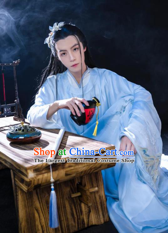 China Traditional Tang Dynasty Nobility Childe Historical Clothing Ancient Swordsman Hanfu Robe Garments