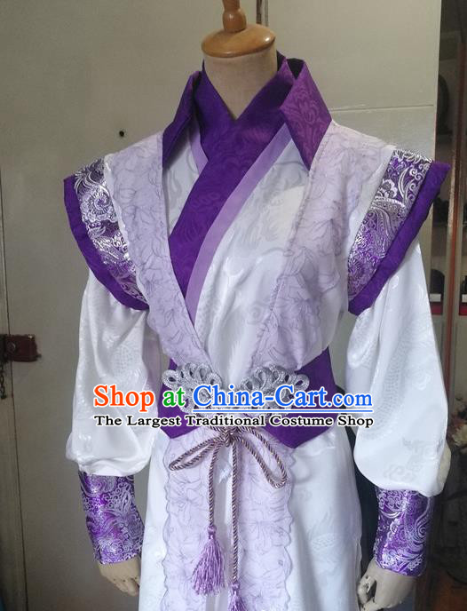 Chinese Ancient Swordsman Hanfu Clothing Drama Cosplay Prince Apparels Qin Dynasty Young Knight Garment Costumes