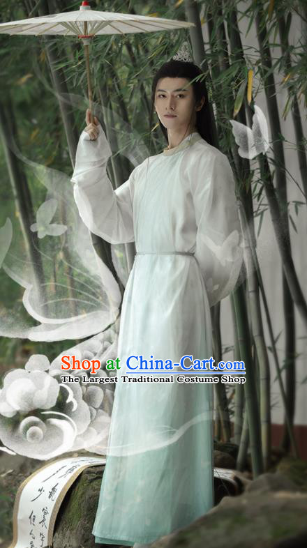 China Tang Dynasty Scholar Historical Clothing Ancient Young Male Prince Hanfu Robe Garment