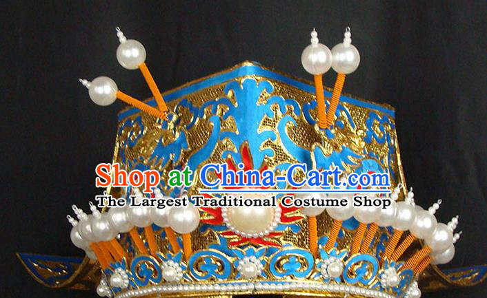 China Traditional Peking Opera Hat Beijing Opera Laoshang Headdress Opera Performance Elderly Landlord Helmet Hair Accessories