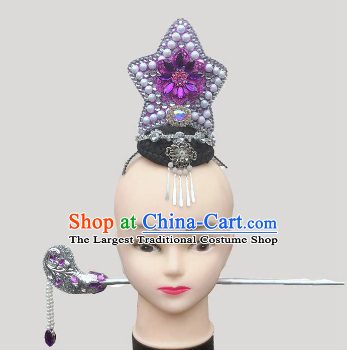 Chinese Traditional Korean Nationality Dance Headdress Stage Performance Hair Accessories Ethnic Folk Dance Hairpins