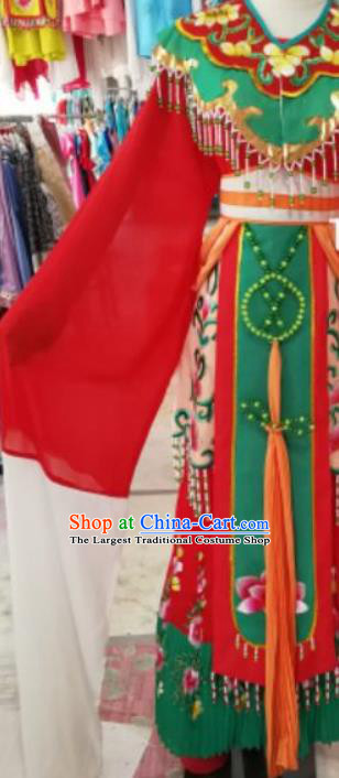 China Ancient Noble Lady Garment Costume Shaoxing Opera Bride Dress Outfits Traditional Peking Opera Actress Wedding Clothing