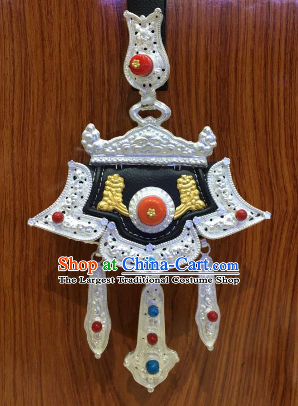 Handmade China Zang Nationality Cupronickel Waist Accessories Ethnic Wedding Sachet Pendant Tibetan Robe Waistband Jewelry