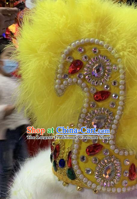 China Xinjiang Ethnic Performance Yellow Feather Hat Uighur Nationality Folk Dance Headwear Uyghur Minority Dance Headdress