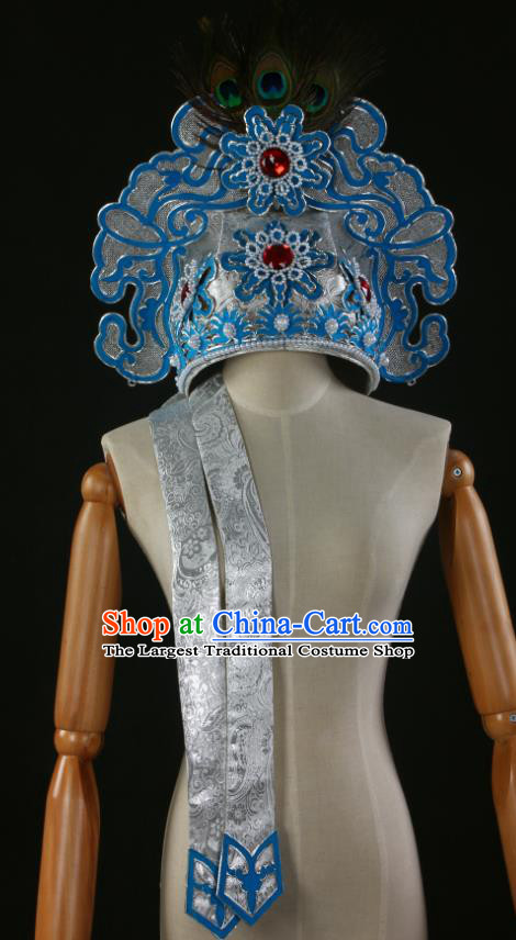 Chinese Peking Opera Niche Hat Ancient Scholar Headwear Beijing Opera Xiaosheng Liang Shanbo Headdress