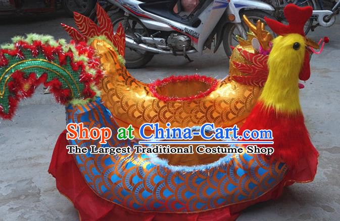 Chinese Yangko Dance Phoenix Land Boat New Year Performance Props Folk Dance Accessories