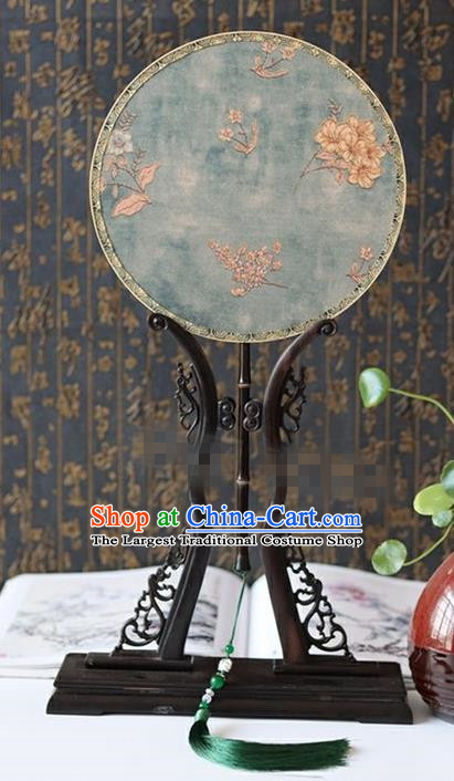 China Handmade Bride Silk Fan Suzhou Palace Fan Classical Dance Circular Fan Traditional Wedding Fan