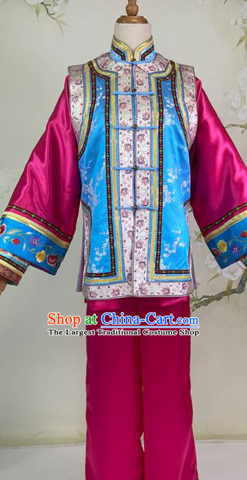 Chinese Qing Dynasty Swordswoman Rosy Dress Outfits Traditional Drama My Fair Princess Xiao Yanzi Garment Costumes Ancient Civilian Girl Clothing