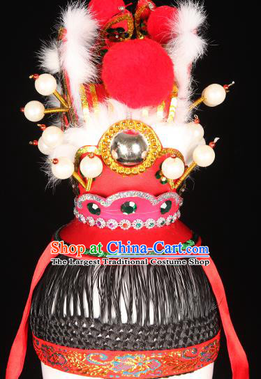 Chinese Beijing Opera Xiaosheng Hair Accessories Ancient Noble Childe Hairdo Crown Handmade Chaozhou Opera Prince Headpieces