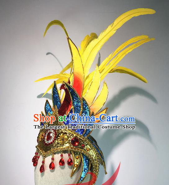 China Stage Performance Women Dance Hat Classical Dance Hair Accessories Opening Dance Headdress