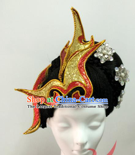 Top China Spring Festival Gala Stage Performance Headdress Classical Dance Hairpieces Court Female Dance Hair Accessories