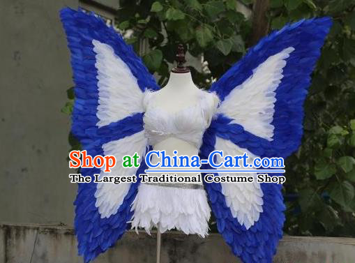 Custom Halloween Cosplay Feathers Wear Carnival Parade Back Accessories Miami Angel Butterfly Wings Fancy Ball Deluxe Decorations Stage Show Props