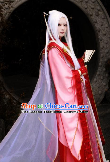 Chinese Traditional Cosplay Yin Yang Master Clothing Puppet Show Royal Highness Garment Costumes Ancient Taoist Robe Uniforms