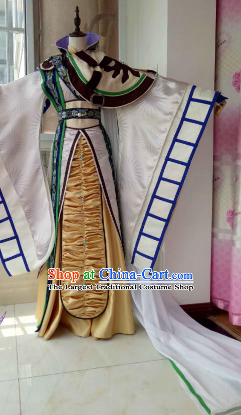 Chinese Ancient Royal Prince Uniforms Traditional Cosplay Swordsman Clothing Thunderbolt Fantasy Dan Heng Garment Costumes