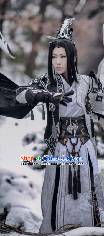 China Ancient Taoist Priest Clothing Traditional JX Online Chivalrous Kawaler Garment Costumes Cosplay Swordsman Armor Apparels