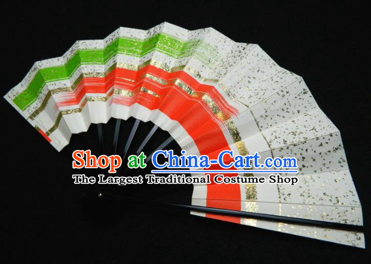 Japan Handmade Craft Fans Kimono Performance Accordion Geisha Dance Folding Fan Traditional Court Paper Fan