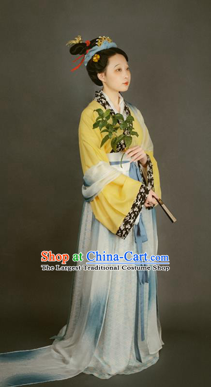 China Traditional Court Beauty Historical Costume Ancient Palace Lady Clothing Song Dynasty Imperial Consort Hanfu Dresses