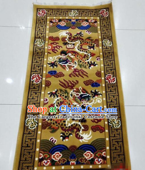 Chinese Rug Tibetan Double Dragons Rug