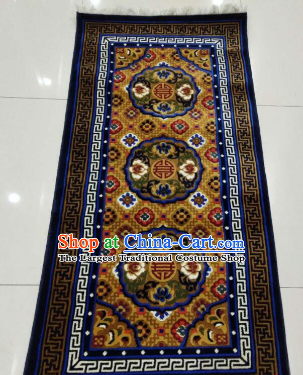 Chinese Handmade Rug Tibetan Lucky Flowers Rug