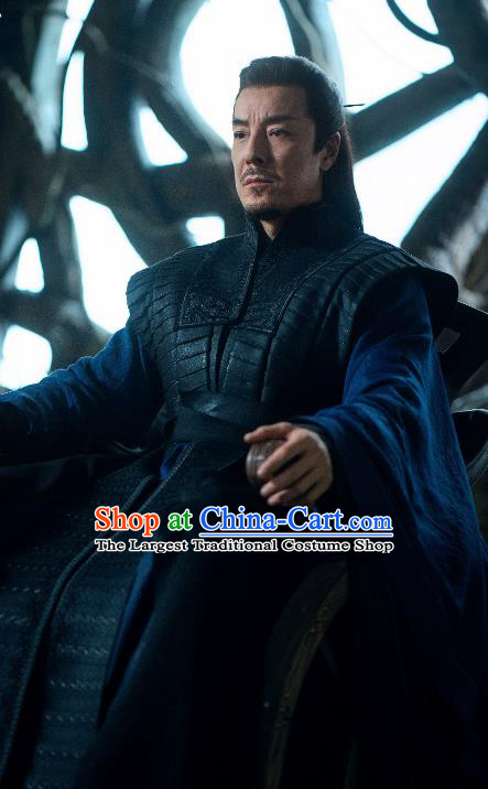 Chinese The Blue Whisper Lin Cang Lan Garment Costumes Ancient Swordsman Master Clothing Xian Xia TV Series Lord Apparel